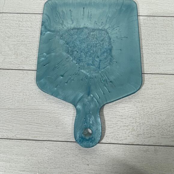 Blue Winter Resin Cheeseboard Charcuterie Board - Picture 2 of 6